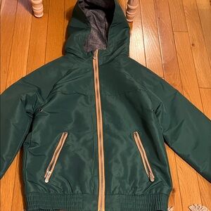 Kids green lightweight fall/spring jacket